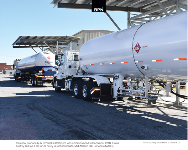 Tri Gas & Oil in Maryland build new propane terminal in Baltimore reports BPN the propane industry's leading source for news and information since 1939 in aug 2019 issue 