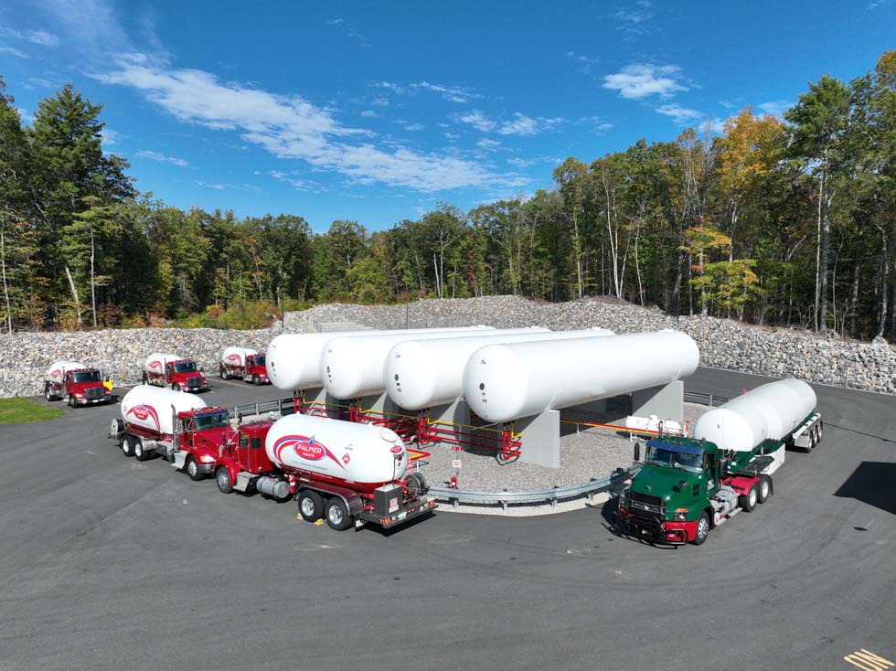 Palmer Gas & Oil's new storage facility is pictured.