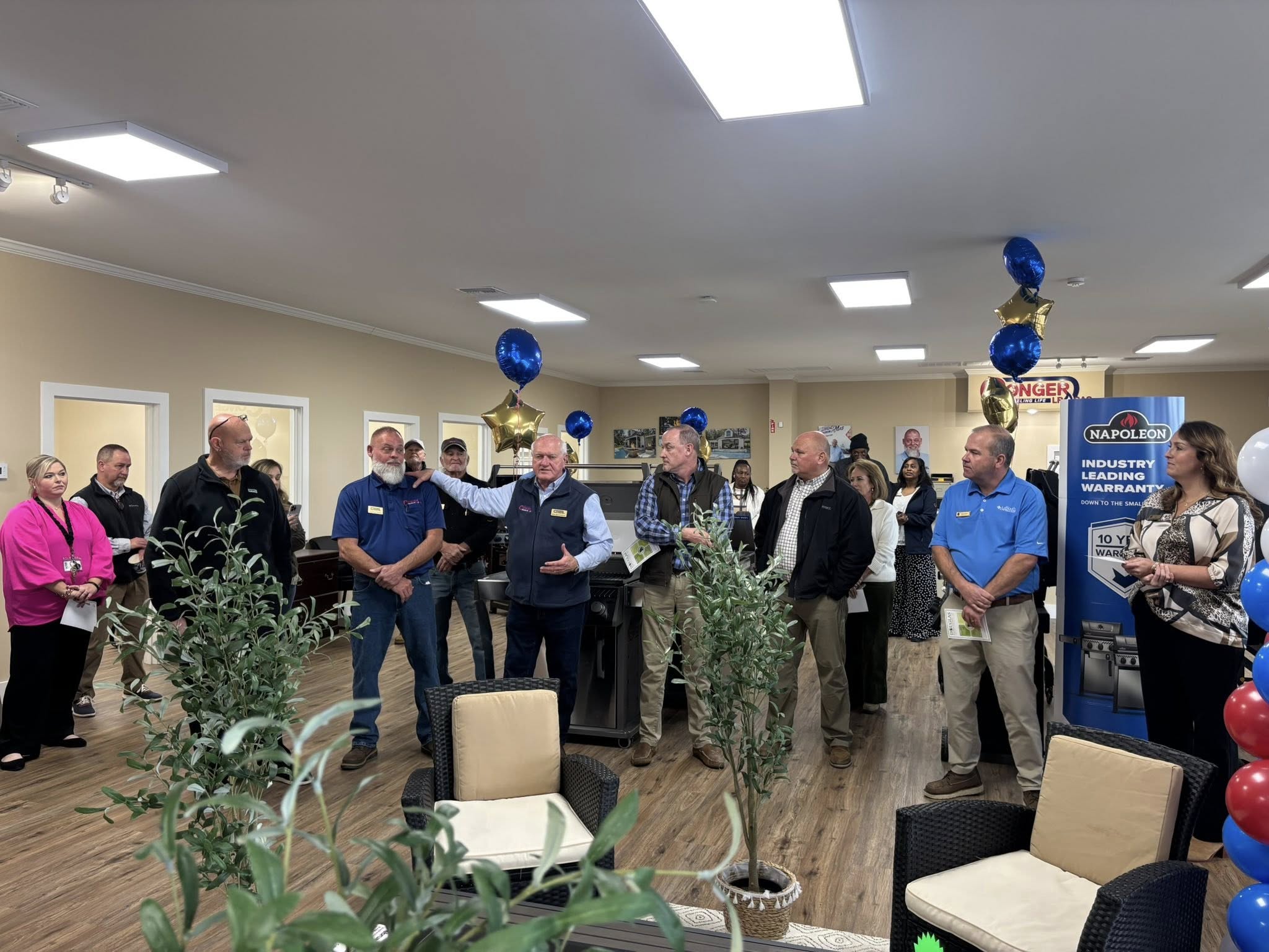 Conger LP Gas celebrates the grand opening with the whole team