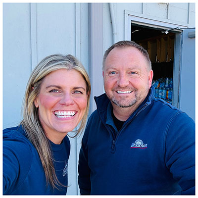 Bonnette is pictured with John Caterson of Blossman Gas Inc.