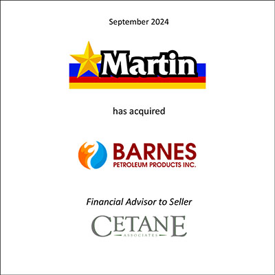 Martin has acquired Barnes Petroleum Products Inc.