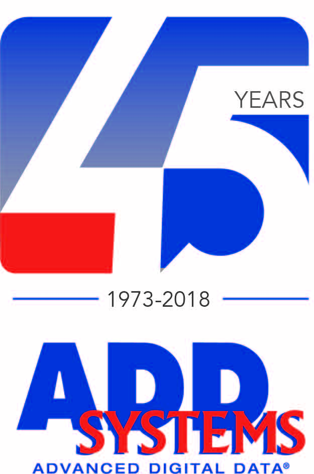 ADD Systems 45th Anniversary logo