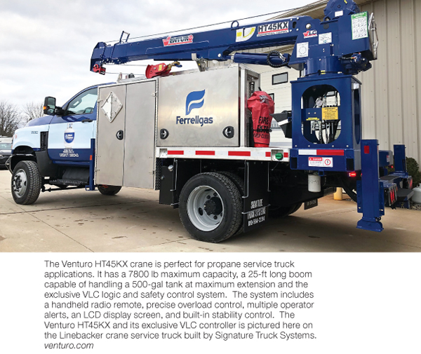 All the latest in propane Service crane Trucks venturo BPN 1220