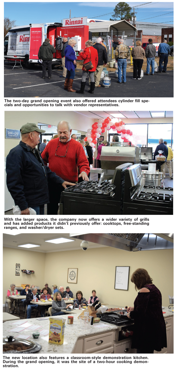 Conger Gas Opens New location with Propane Appliance Showroom and Demo Kitchen reports BPN Feb 2019