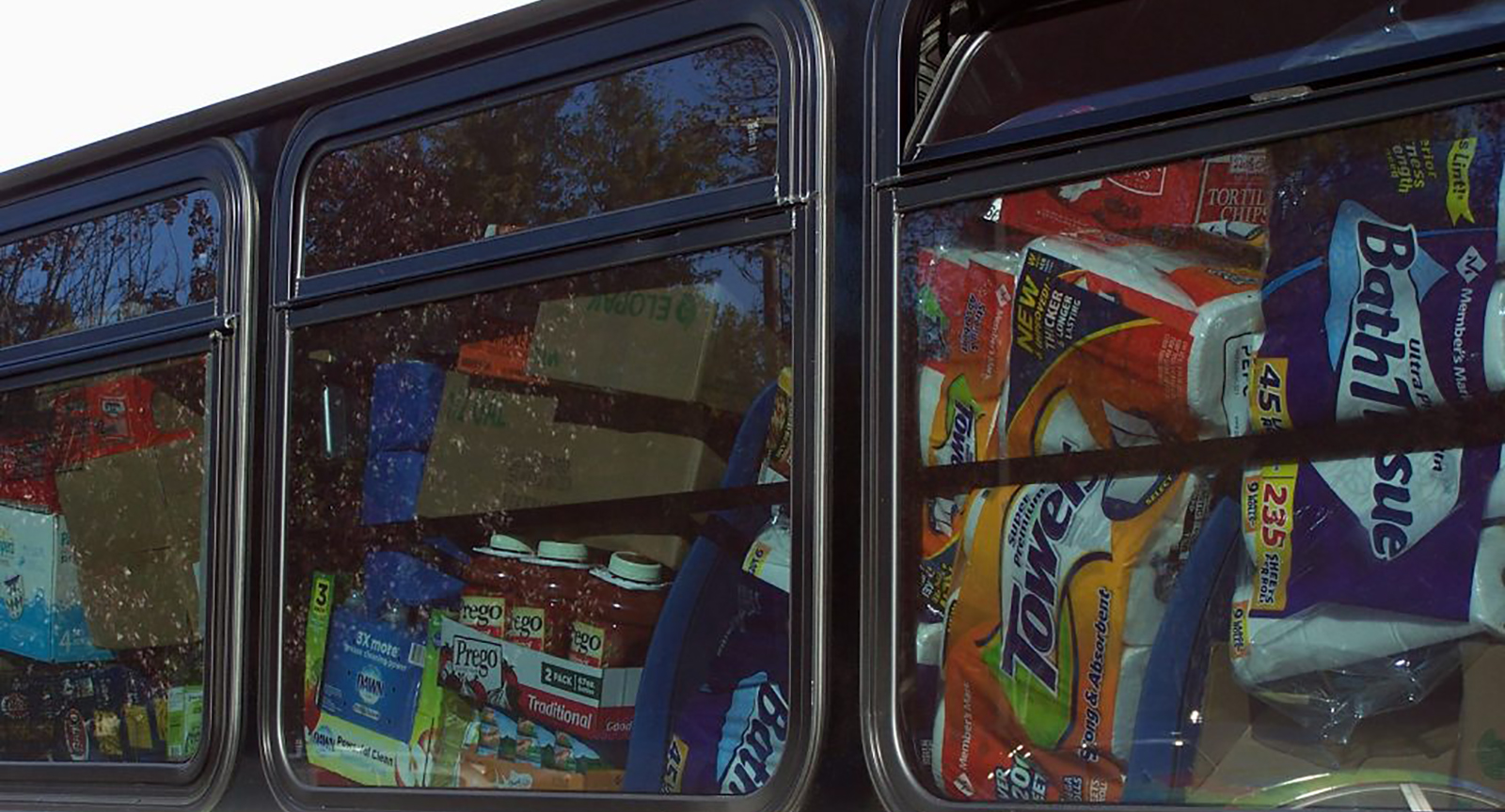DART bus stuffed with donations 17