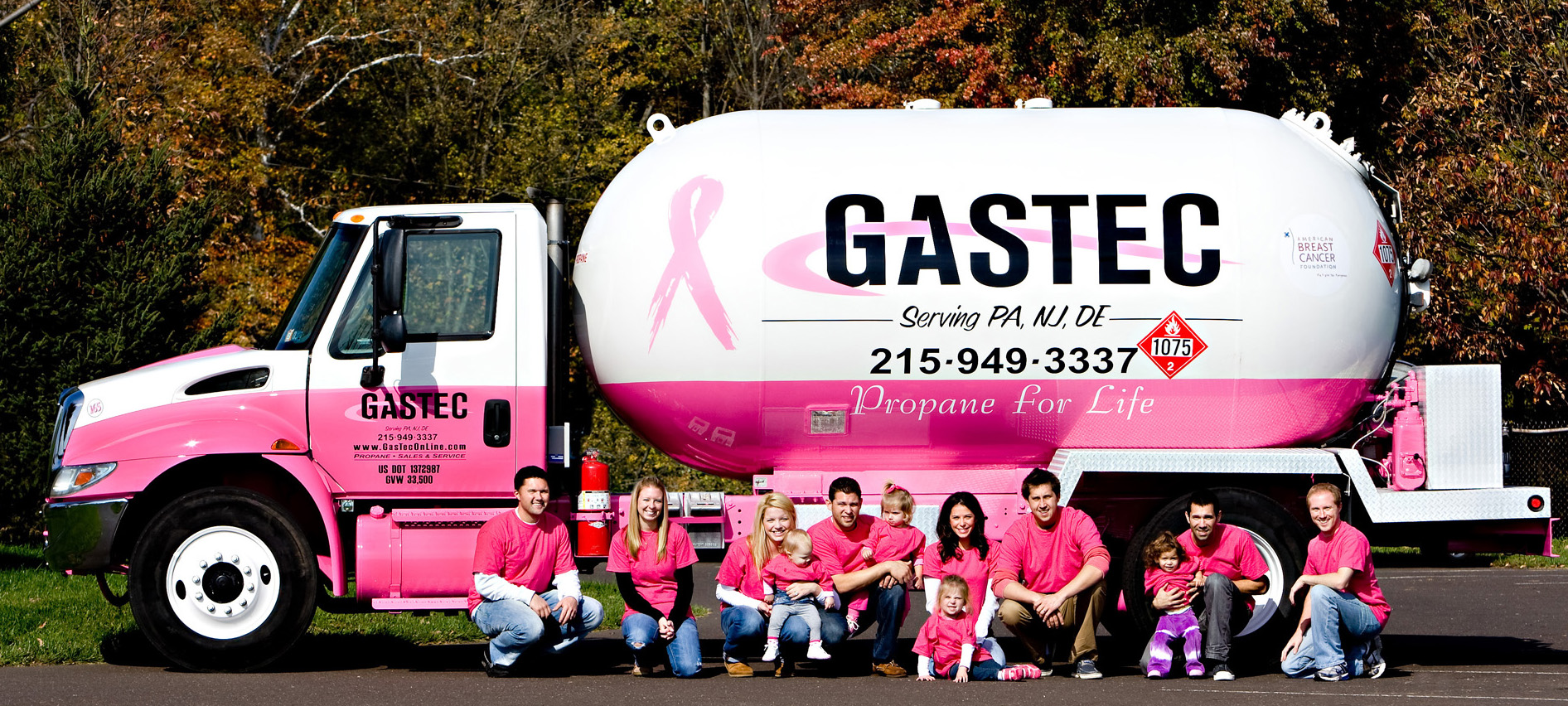 GasTec Pink Propane Truck