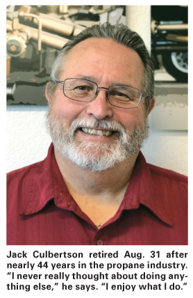 People Best Part of the Propane Business says 44-year LPG industry veteran Jack Culbertson who is retiring from Van Unen Miersma Propane in Calif