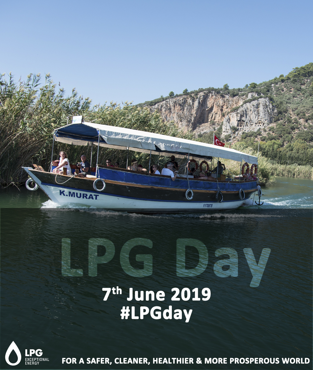 LPGDay June 7, 2019 raises awareness about clean propane energy including Boats powered by LPG keep oceans clean