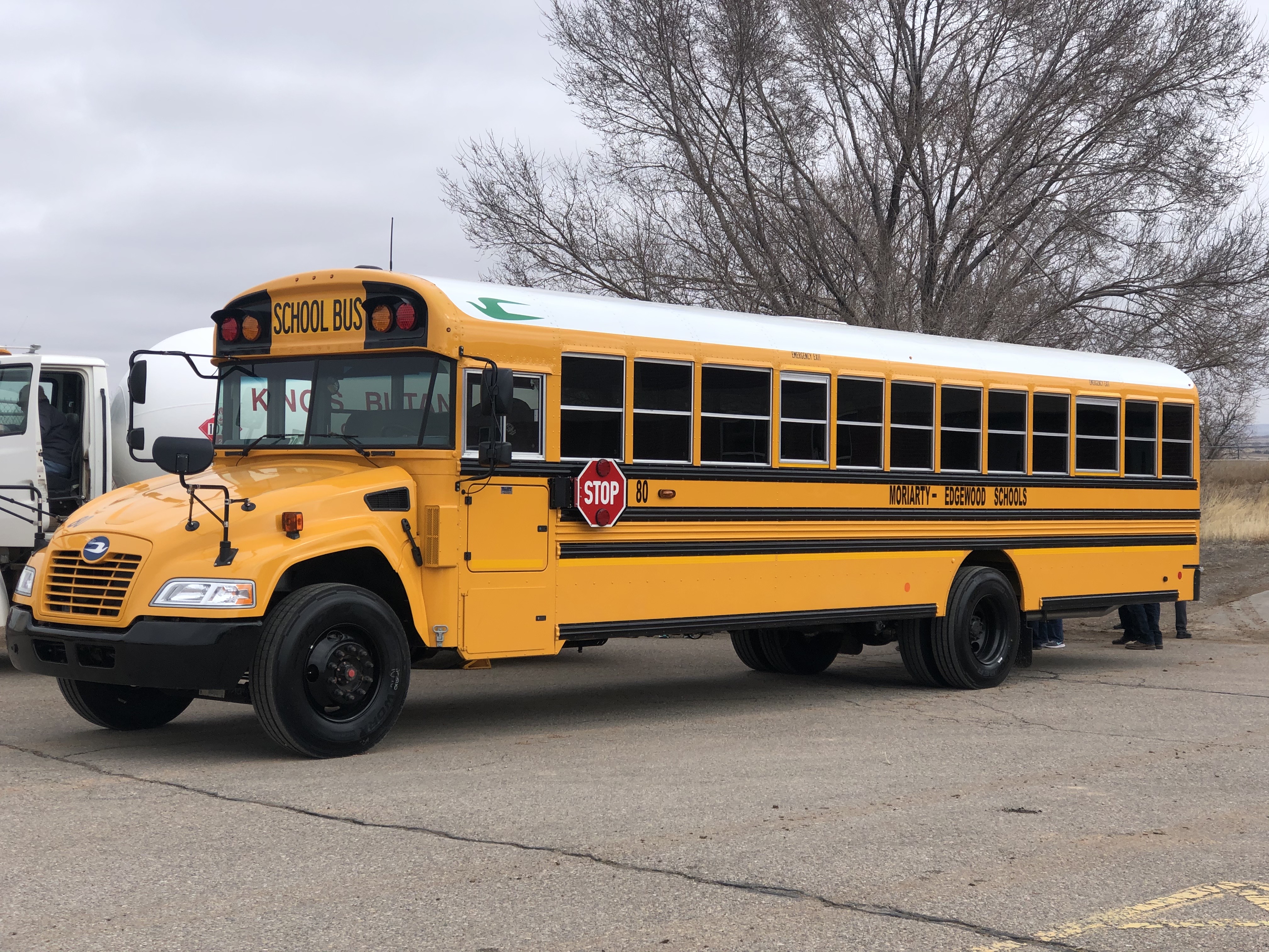 Moriarty Edgewood School District in New Mexico purchases new Propane autogas School Bus fleet to reduce pollution, costs, noise reports BPN propane industy leading source for news since 1939