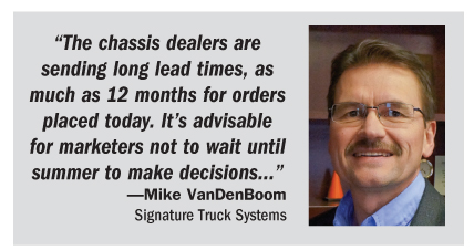 Propane Truck Sales Increasing VanDerBoom of Signature Trucks tells BPN March 2019