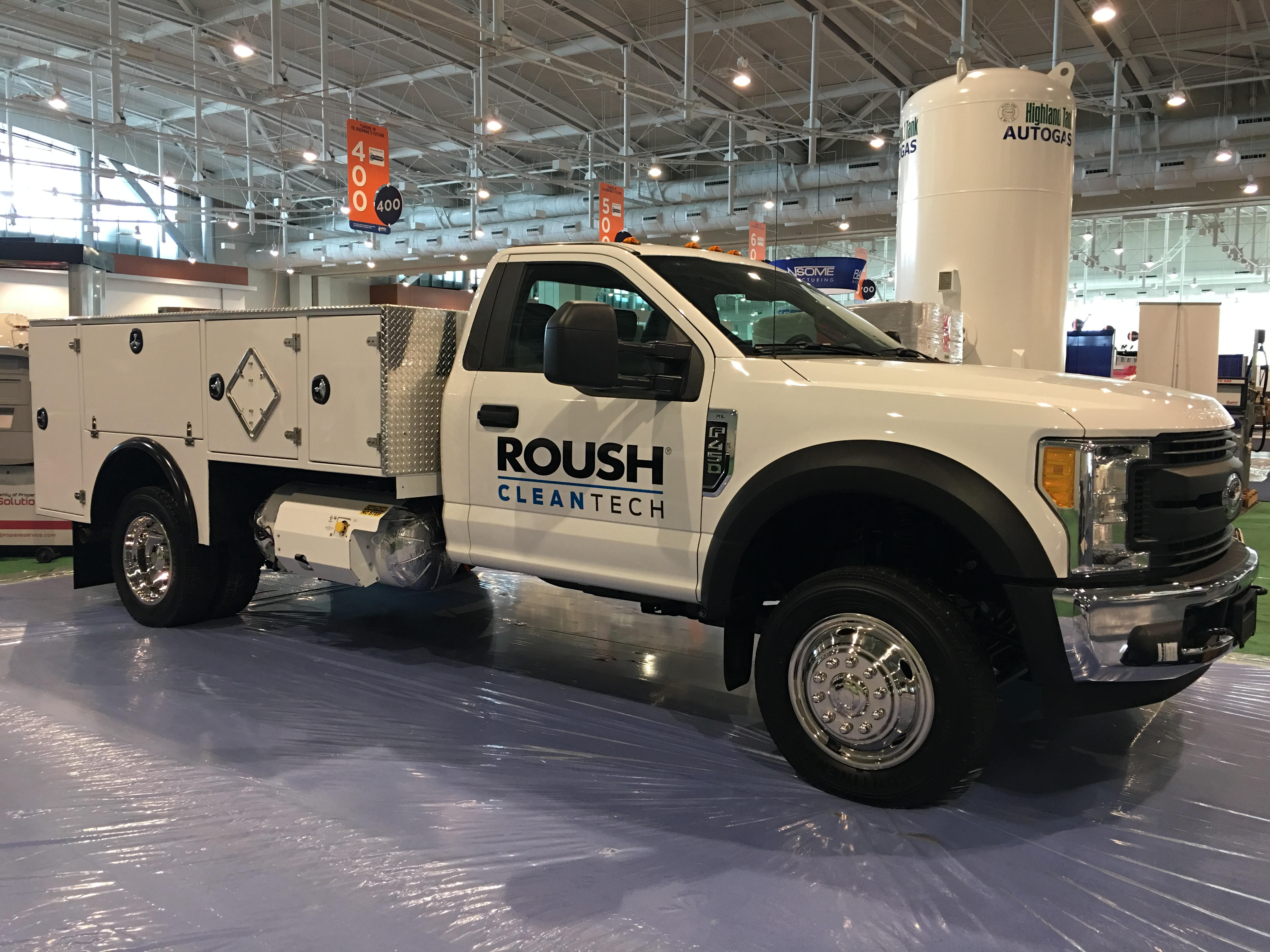 ROUSH CleanTech F 450 propane tank option