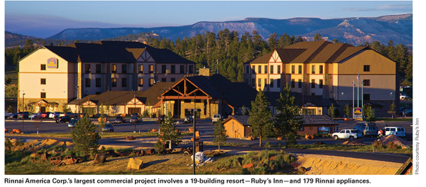 Rinnai Ruby's Inn Resort Propane project largest yet 08 2018 BPN propane magazine