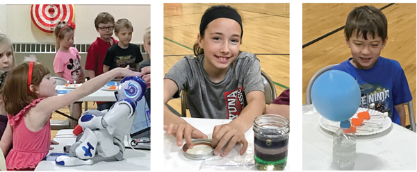 School children learn about propane with an AI Robot during "Propane Kids Day" in Proctor Vermont. Hosted by Proctor Gas and FunDaLogic Corp. 