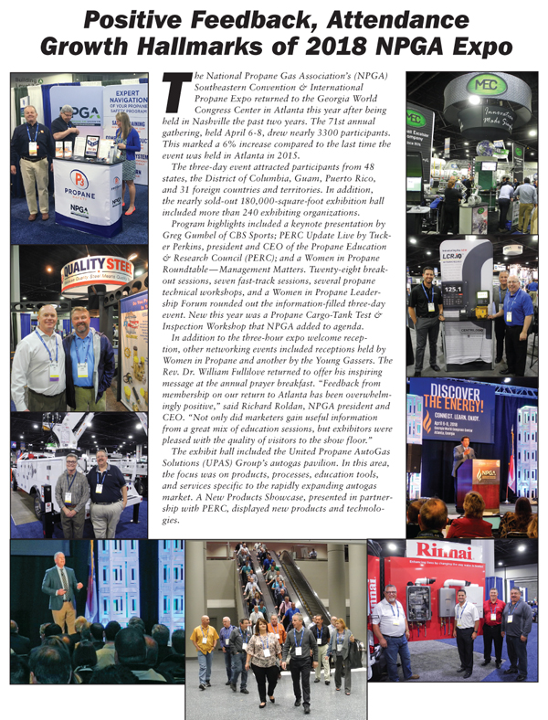 NPGA 2018 Southeastern Propane Convention Report and photo spread BPN magazine May 2018