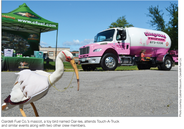 Touch A Truck Propane Truck Event held by Ciardelli Fuel in NH supports breast cancer awarness month all year reports BPN the propane industry's trusted source for news and info since 1939. Oct 2019