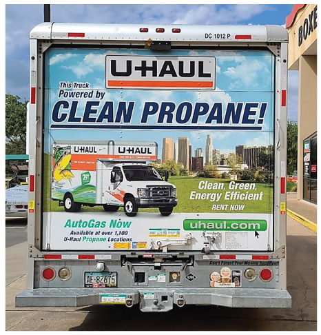 U haul using renewable propane just passed selling one million gallons rpts BPN 1120