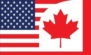 US Canada friend flag