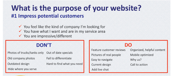 Virtual Webinar Helps Propane retail business with Marketing in new covid nornal know purpose of website reports bpn 112020