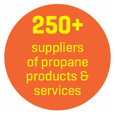 250+ suppliers of propane products & services