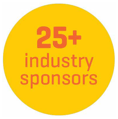 25+ industry sponsors