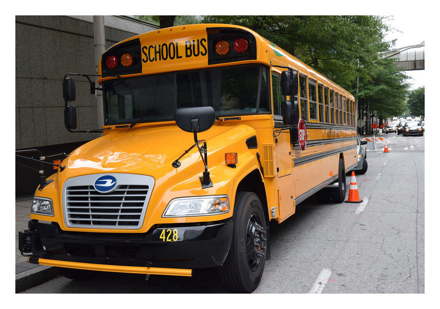 Blue Bird's 5th generation vision propane schoolbus