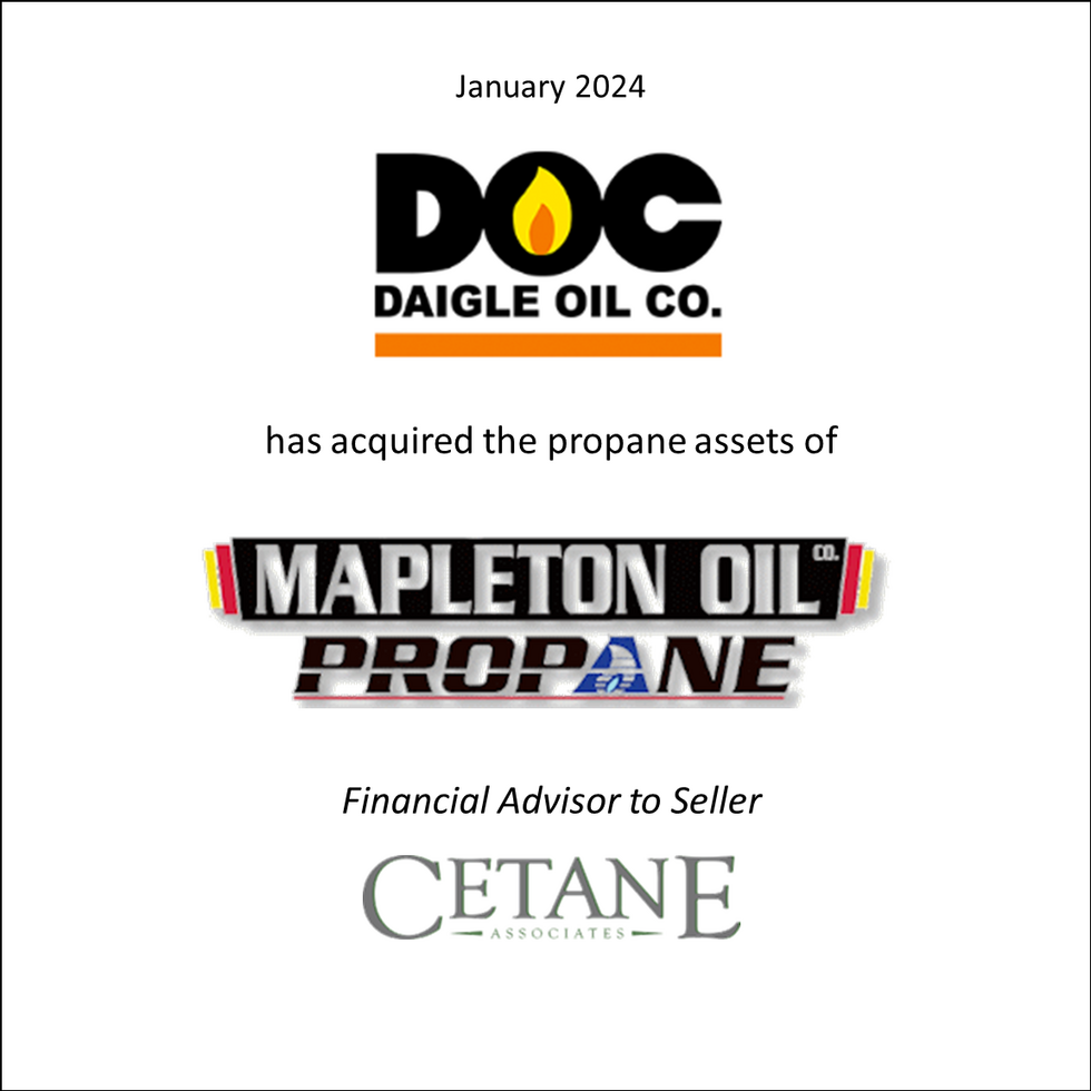 Daigle Oil Co. has acquired the propane assets of Mapleton Oil Co. Propane
