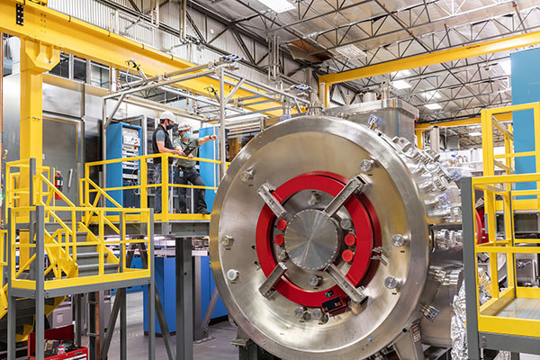 TAE Technology's fusion reactor in their California headquarters