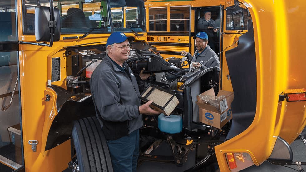 Bibb County Propane School Buses