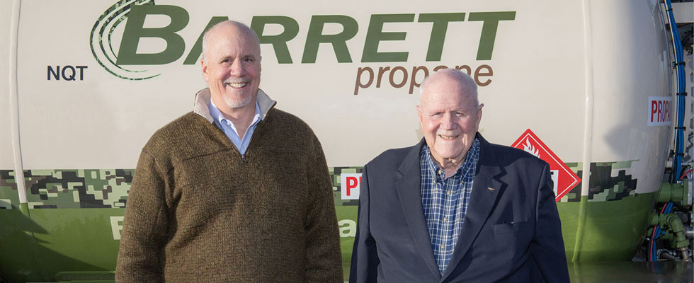Dave Barrett (left) and Malcolm Barrett of Barrett Propane, an EDP company.