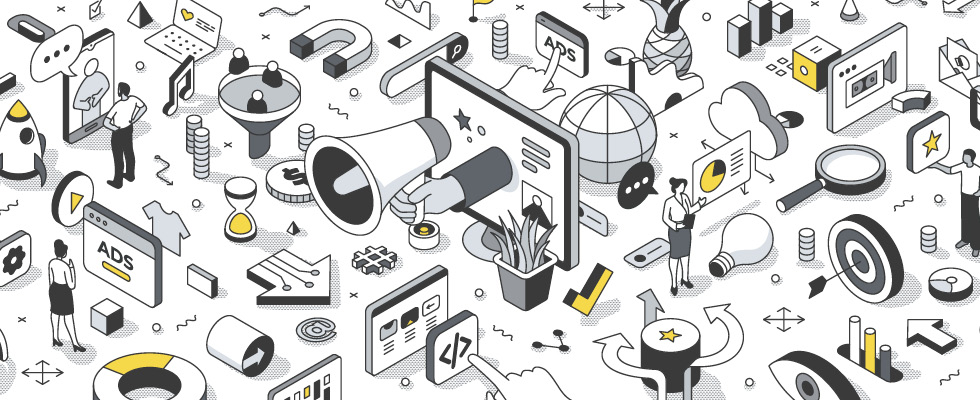 Clip art symbolizes boosting your enrollment campain through strategic marketing.