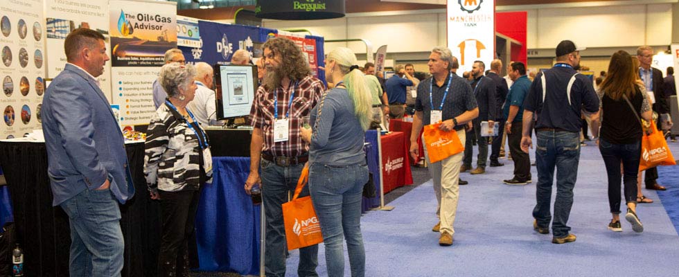 NPGA Southeast Propane Expo attendees and exhibitors meet on the exhibit hall floor