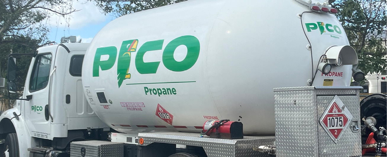 Propane truck