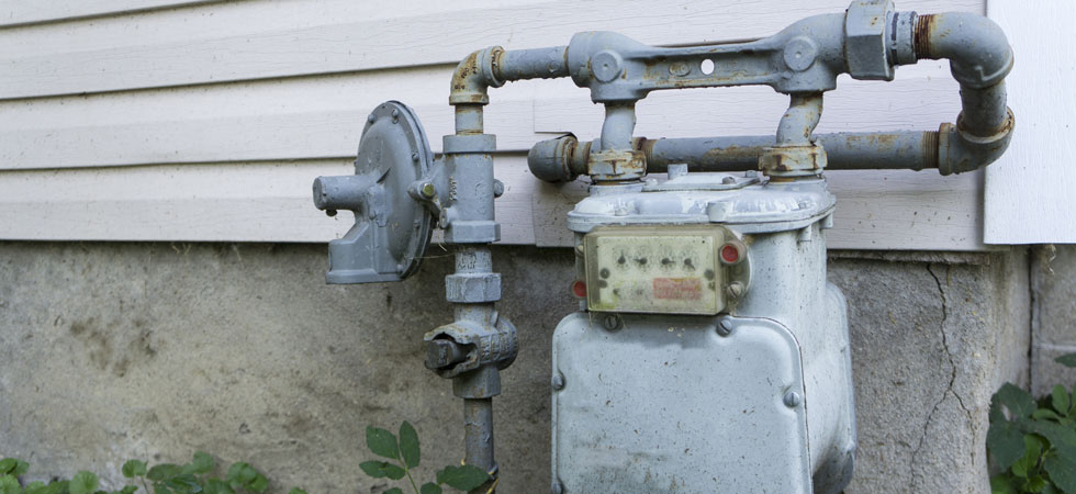 Residential home gas meter