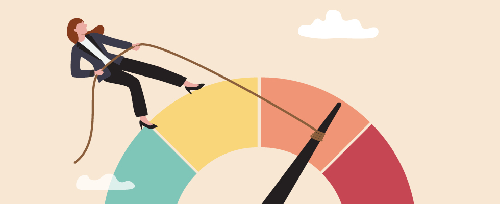 A clip art represents de-risking strategies.