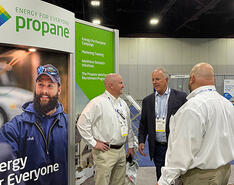 Tucker Perkins chats with other NPGA Expo attendees.