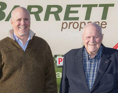 Dave Barrett (left) and Malcolm Barrett of Barrett Propane, an EDP company.