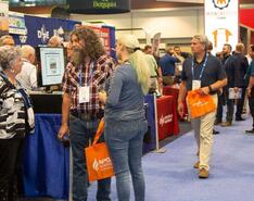 NPGA Southeast Propane Expo attendees and exhibitors meet on the exhibit hall floor