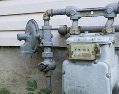 Residential home gas meter