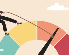 A clip art represents de-risking strategies.
