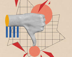 A thumbs down shows the consequences of a mis-hire and emphasizes the importance of best hiring practices.