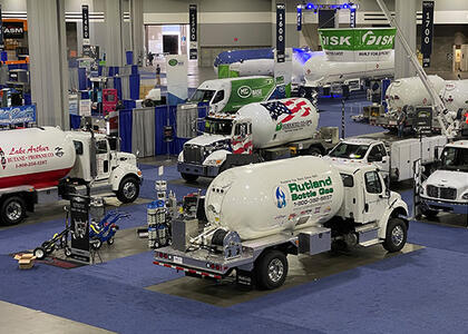Propane bobtails are featured on the NPGA Expo floor.