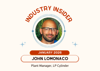 John LoManco, plant manager at LP Cylinder, is January 2026 Industry Insider.