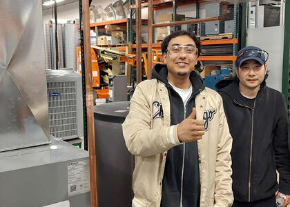 Students at HVACR technical colleges are featured.