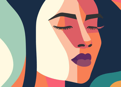 An image of a woman