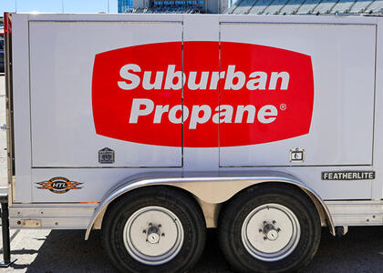 An image of Suburban Propane's track dryer at the Texas Motor Speedway