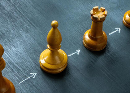 Strategy chess pieces