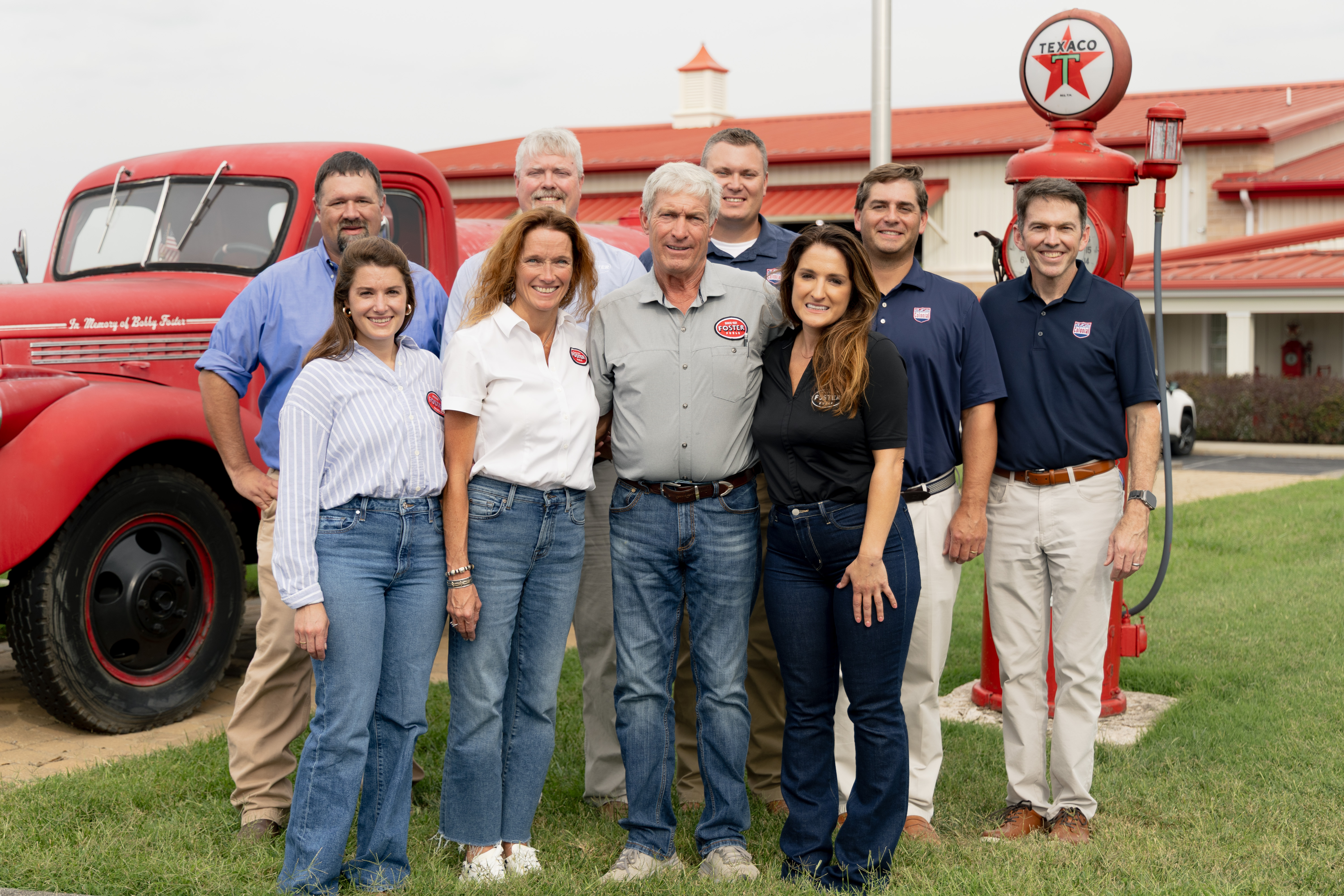 The Foster Fuels team poses for a picture.